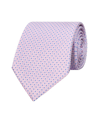 Corbata jacquard de seda natural rosa by MIRTO