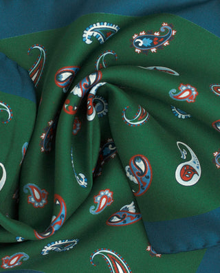 Pañuelo de bolsillo estampado de seda by MIRTO