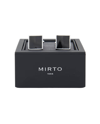 Black inner square shaped cufflinks