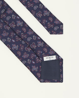 Corbata jacquard microdibujo seda natural by MIRTO | 81422_0003_2