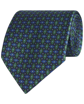 Corbata twill estampado seda natural marino by MIR | 81435_0002_1