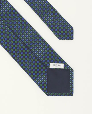 Corbata twill estampado seda natural marino by MIR | 81435_0002_2