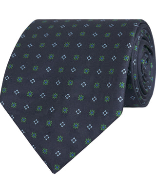 Corbata twill estampado seda natural marino by MIR | 81435_0003_1