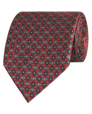 Corbata twill estampado seda natural granate by MI | 81436_0002_1