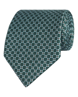 Corbata twill estampado seda natural verde by MIRT | 81437_0004_1