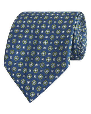 Corbata twill estampado seda natural marino by MIR | 81444_0003_1