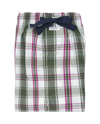 Pantalón largo de pijama caqui y morado by MIRTO