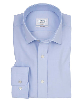 Camisa fil a fil semi-entallada travelshirt azul