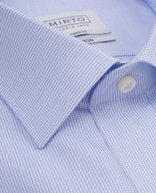 CAMISA CUADROS SEMI-ENTALLADA TRAVELSHIRT by MIRTO