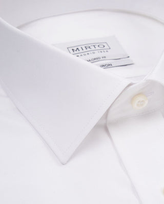 CAMISA LISA SEMI-ENTALLADA TRAVELSHIRT by MIRTO