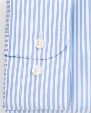 CAMISA RAYAS LARGO EXTRA SEMI-ENTALLADA by MIRTO
