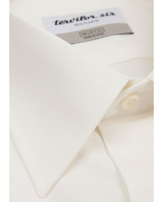 CAMISA TERVILOR SIR PUÑO DOBLE crema by MIRTO