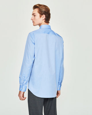 Camisa vestir tervilor sir fil a fil azul royal