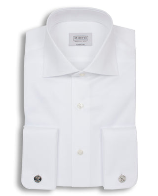 CAMISA VESTIR PUÑO DOBLE BLANCO by MIRTO