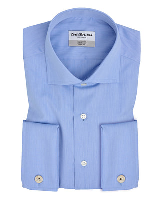 Camisa tervilor sir fil a fil azul royal