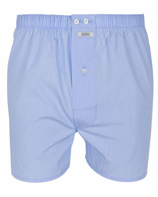 Blue fil-a-fil cotton boxer shorts