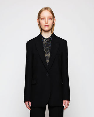 Chaqueta de crepe negro by MIRTO