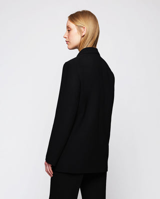 Chaqueta de crepe negro by MIRTO