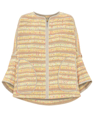 Chaqueta desestructurada tweed naranja by MIRTO