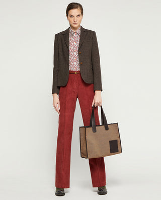 PANTALON RECTO DE PANA by MIRTO