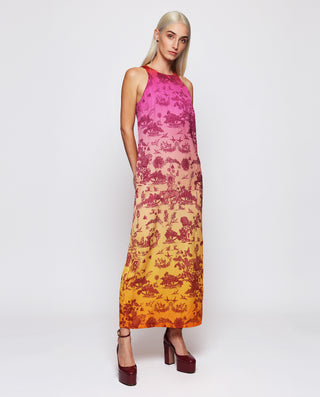 Vestido estampado degradé toile de jouy by MIRTO