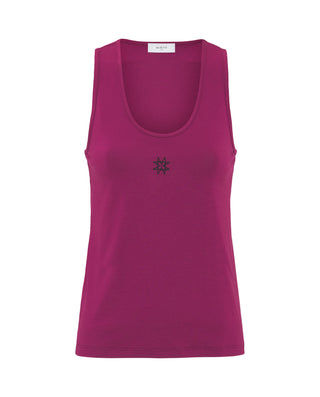 Top morado bordado MIRTO by MIRTO