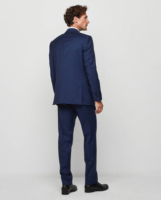 Traje "travel suit" lana super 100's azul tinta
