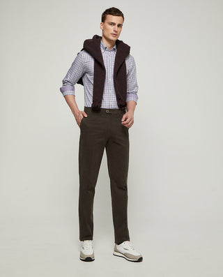 PANTALON CASUAL ALGODON STRECH VERDE KAKI by MIRTO