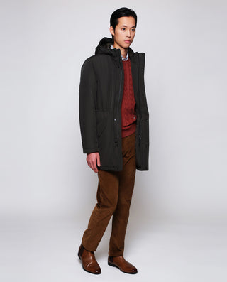 Jersey de Lana cuello redondo naranja rojizo by MI