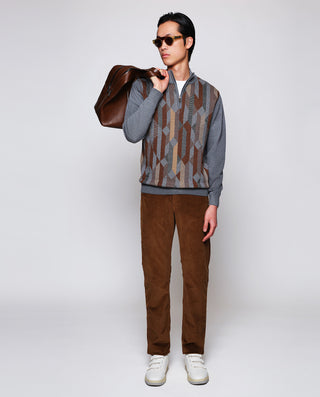 Jersey de Lana cuello perkins gris by MIRTO