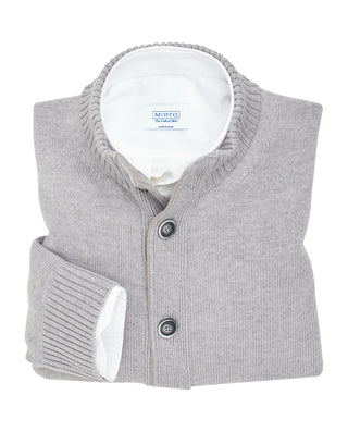 Chaqueta de lana con botones gris by MIRTO