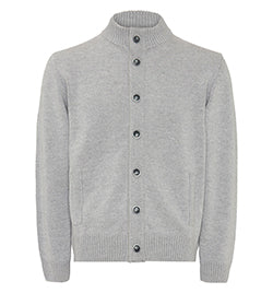 Chaqueta de lana con botones gris by MIRTO