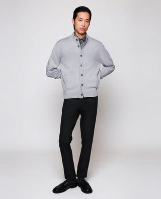 Chaqueta de lana con botones gris by MIRTO