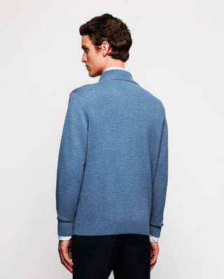 Chaqueta de punto azul denim by MIRTO