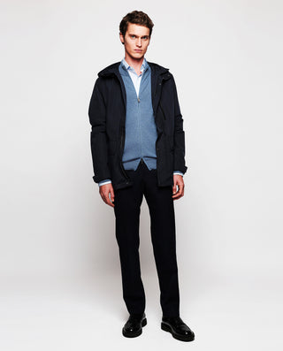 Chaqueta de punto azul denim by MIRTO