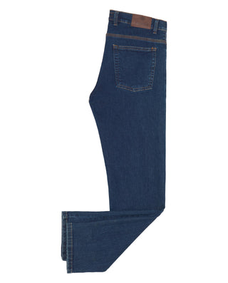 Pantalon denim 5 bolsillos regular azul oscur by M
