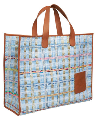 Bolso tweed shopper mediano