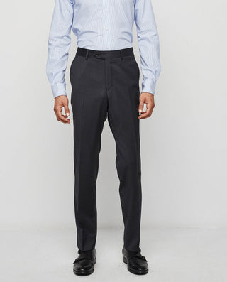 Pantalón regular fit de lana super 100's gris