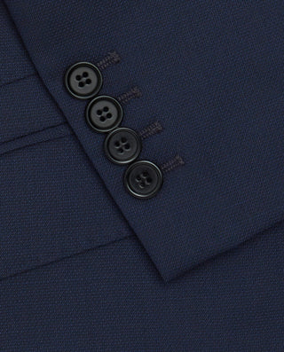 Traje lana stretch azul marino by MIRTO