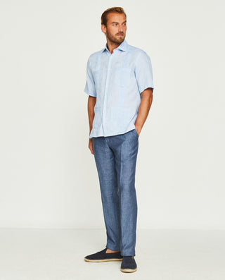 Guayabera lino manga corta cuatro bolsillos by MIR