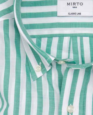 Camisa casual de algodón rayas by MIRTO