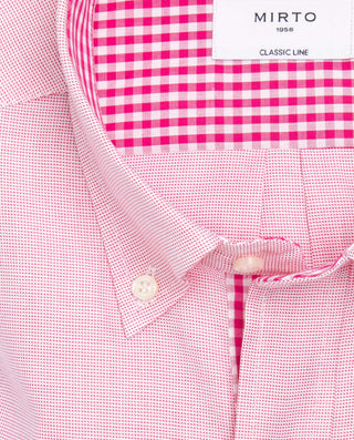 Camisa casual de algodón fucsia by MIRTO