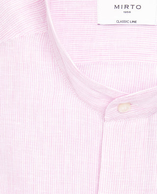 Camisa casual de lino rayas by MIRTO