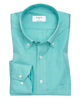 Camisa casual manga larga liso by MIRTO