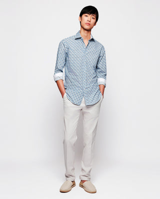 Camisa casual de algodón estampada motivos by MIRT