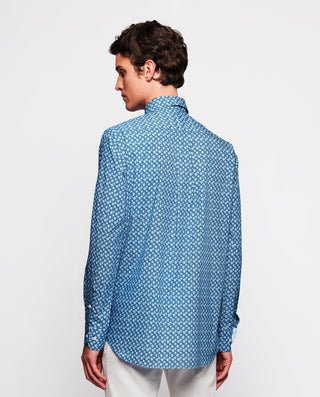 Camisa casual de algodón estampado floral by MIRTO