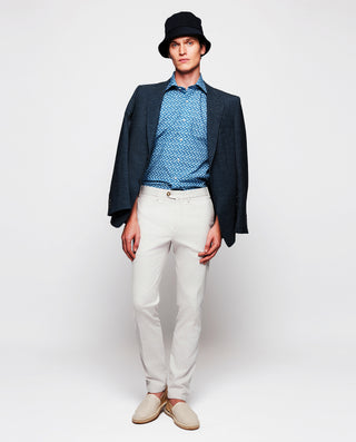 Camisa casual de algodón estampado floral by MIRTO