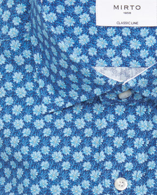 Camisa casual de algodón estampado floral by MIRTO