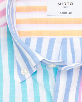 Camisa casual de Algodón patchwork multicolor by M