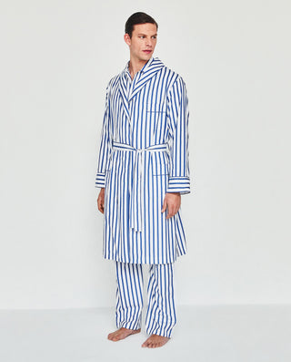 Bata cruzada rayas azul by MIRTO